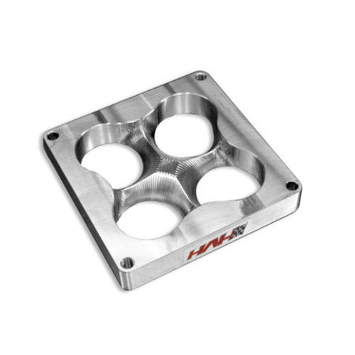 Carburetor Spacer - Super Sucker - 1 in Thick - 4 Hole - Dominator Flange - Aluminum - Natural - Cloverleaf Manifold - Each