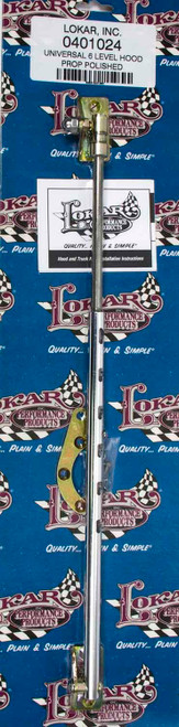 Hood Prop - Adjustable - 6 Level - Aluminum - Polished - Each