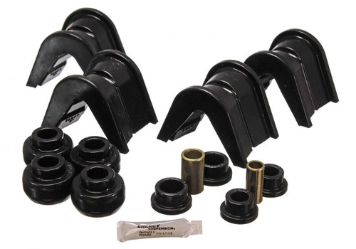 C-Bushing Kit - Hyper-Flex - Track Bar / Radius Arm - 4-Degree Offset - Polyurethane - Black - Ford Fullsize SUV / Truck 1966-79 - Kit