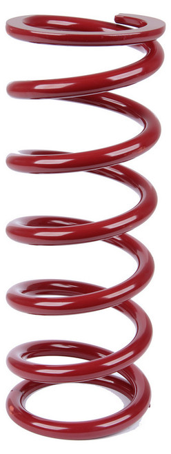 Coil Spring - Conventional - 5 in OD - 13 in Length - 300 lb/in Spring Rate - Rear - Steel - Red Powder Coat - Each