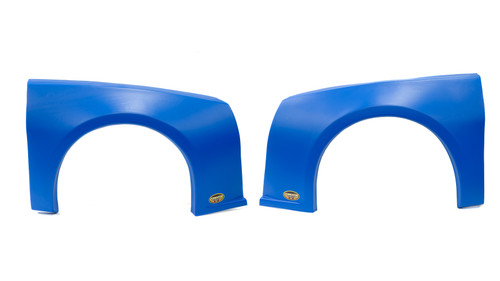 Fenders - Driver / Passenger Sides - Plastic - Blue - Street Stock - Pair