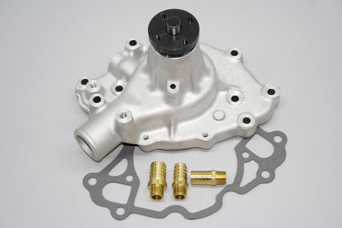 Water Pump - Mechanical - High Performance - 5/8 in Pilot - Aluminum - Natural - Small Block Ford 1965-69 - Each