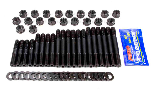 Cylinder Head Stud Kit - Hex Nuts - Chromoly - Black Oxide - HO - Pontiac V8 - Kit
