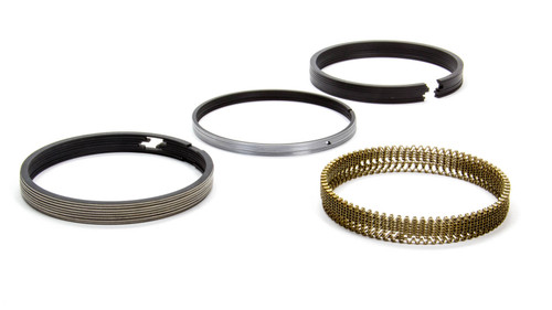 Piston Rings - Classic Race - 4.420 in Bore - File Fit - 1/16 x 1/16 x 3/16 in Thick - Standard Tension - Ductile Iron - Plasma Moly - 8-Cylinder - Kit