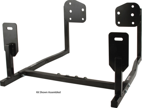 Engine Cradle - Sprint - 1 in Square Tube - Hardware Included - Steel - Black Powder Coat - Small Block Chevy - Each