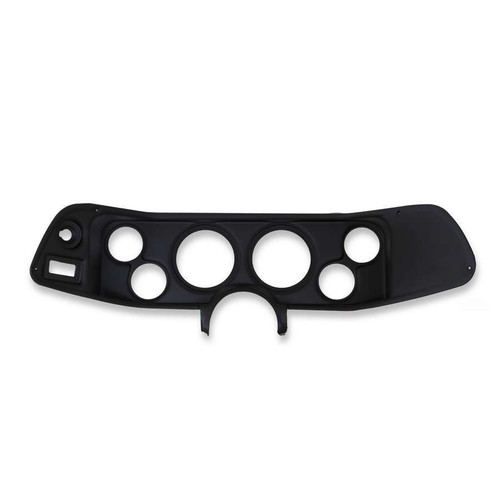 Dash Panel - Gauge Works - Four 2-1/16 in Holes - Two 3-3/8 in Holes - Plastic - Black - GM F-Body 1970-78 - Each