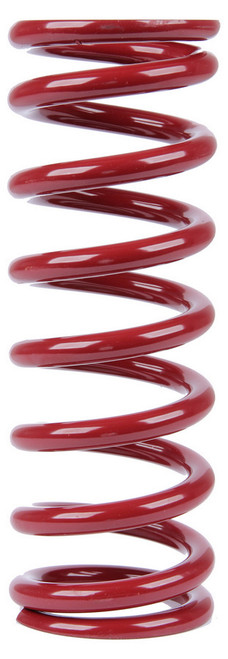 Coil Spring - Coil-Over - 2.5 in OD - 10 in Length - 600 lb/in Spring Rate - Steel - Red Powder Coat - Each