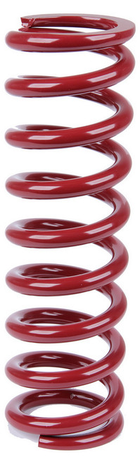Coil Spring - Coil-Over - 2.5 in ID - 12 in Length - 120 lb/in Spring Rate - Steel - Red Powder Coat - Each