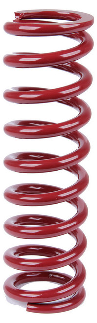 Coil Spring - Coil-Over - 2.5 in ID - 12 in Length - 125 lb/in Spring Rate - Steel - Red Powder Coat - Each