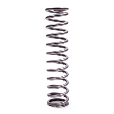 Coil Spring - Coil-Over - 2.5 in ID - 14 in Length - 600 lb/in Spring Rate - Steel - Silver Powder Coat - Each