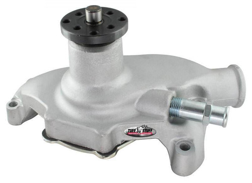 Water Pump - Mechanical - Supercool - High Volume - Smoothie - Short Design - Aluminum - Natural - Small Block Chevy - Each