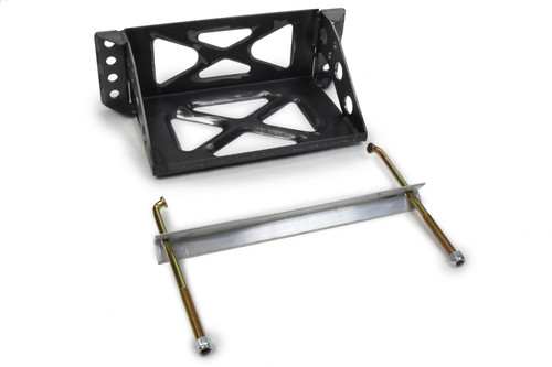 Battery Tray - 11 in Length x 11 in Wide x 4.5 in Height - Hardware Included - Bolt-On - Steel - Natural - Kit