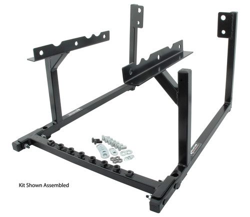 Engine Cradle - Heavy Duty - 1 in Square Tube - Hardware Included - Steel - Black Powder Coat - Oldsmobile V8 - Each
