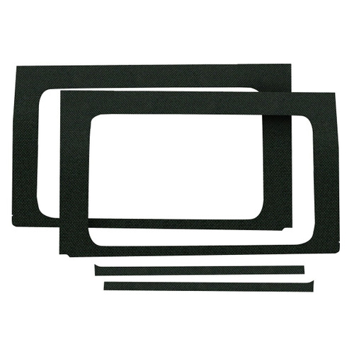 Sound Barrier - Rear Side Window - Self Adhesive Backing - Foam - Black - 4-Door - Jeep Wrangler JL 2018-22 - Kit