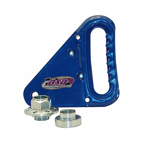 Panhard Bar Bracket - XD Series - Frame Mount - Clamp-On - Adjustable - Steel - Blue Powder Coat - 2 in Square Tubing - Each