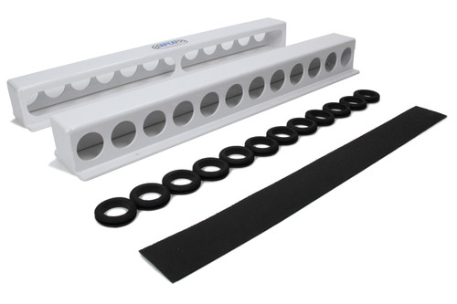 Torsion Bar Rack - Wall Mount - 12 Bar Capacity - Aluminum - White Powder Coat - Each