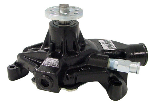 Water Pump - Mechanical - Supercool - High Volume - Short Design - Iron - Black Powder Coat - Small Block Chevy - Each