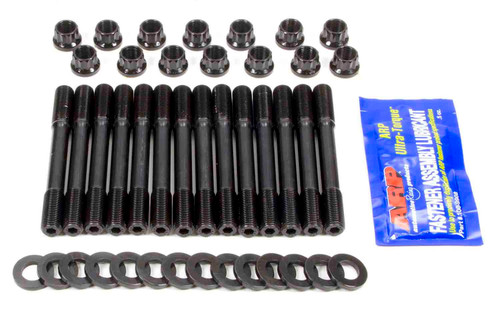 Cylinder Head Stud Kit - 12 Point Nuts - Chromoly - Black Oxide - Undercut - Toyota JZ-Series - Kit