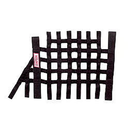 Window Net - SFI 27.1 - 1 in Webbing - 16 x 27 in Trapezoid - Black - Each Window Net - SFI 27.1 - 1 in Webbing - 16 x 27 in Trapezoid - Black - Each