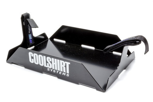 Cooler Mounting Tray - 15 in Length - 10 in Wide - 3 in Tall - Strap Included - Steel - Black Powder Coat - 19 qt System - Each