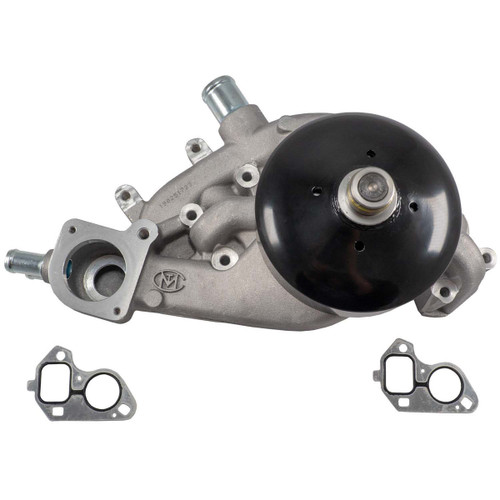 Water Pump - Mechanical - Black Pulley - 6.942 in Hub Height - Aluminum - Natural - GM LS-Series - Each Water Pump - Mechanical - Black Pulley - 6.942 in Hub Height - Aluminum - Natural - GM LS-Series - Each