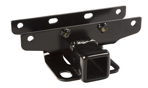 Hitch Receiver - 2 in Receiver - 3500 lb Max Gross Weight - Hardware Included - Steel - Black Powder Coat - Jeep Wrangler JK 2007-18 - Kit