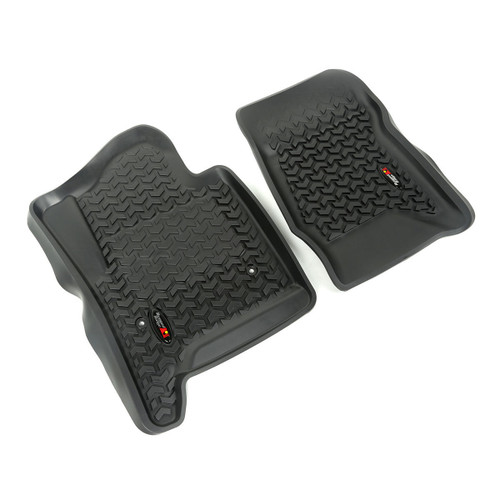 Floor Liner - All Terrain - Front - Plastic - Black - GM Fullsize SUV / Truck 2015-18 - Pair