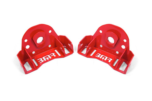 Control Arm Bracket - Adjustable - Upper - Bolt-On - Steel - Red Powder Coat - GM F-Body 1993-2002 - Kit