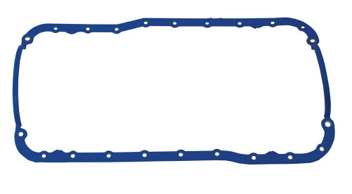 Oil Pan Gasket - 1-Piece - Steel Core Rubber - Dimpled Rail Pan - Small Block Ford - Each