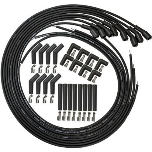 Spark Plug Wire Set - Ultra 40 - Spiral Core - 8.5 mm - Black - GM LS-Series / LT-Series - Kit