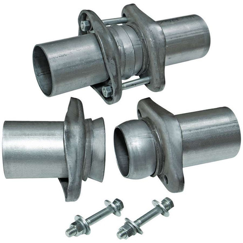 Collector Reducer - Female / Male - 3 in Inlet to 2-1/2 in Outlet - 2-Bolt Ball Flange - Steel - Natural - Kit
