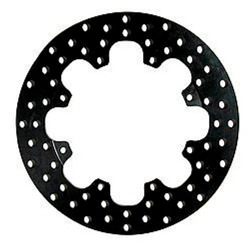 Brake Rotor - Drilled - 11.438 in OD - 0.350 in Thick - 8 x 7.000 in Bolt Pattern - Steel - Black Oxide - Each