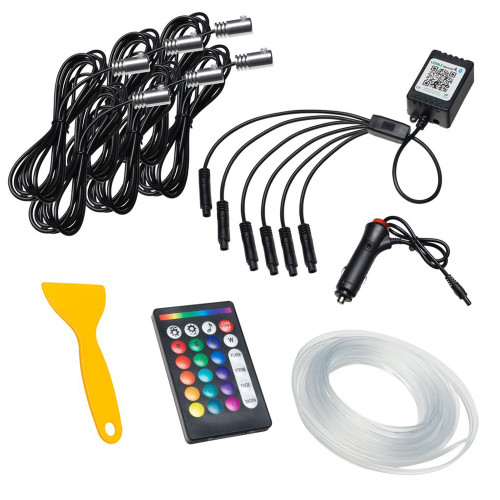 Interior Light Kit - Colorshift - Fiber Optic LED - 30 ft - Cable / Controller / Light Heads / Tool - Kit Interior Light Kit - Colorshift - Fiber Optic LED - 30 ft - Cable / Controller / Light Heads / Tool - Kit