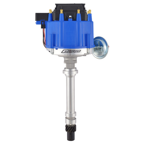 Distributor - Race - Magnetic Pickup - Vacuum Advance - HEI Style Terminal - Coil Included - Blue - Chevy V8 - Each