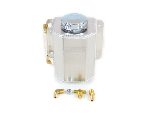 Recovery Tank - Coolant - 1.75 qt - 4.5 in Wide - 6 in Tall - Aluminum - Natural - Kit