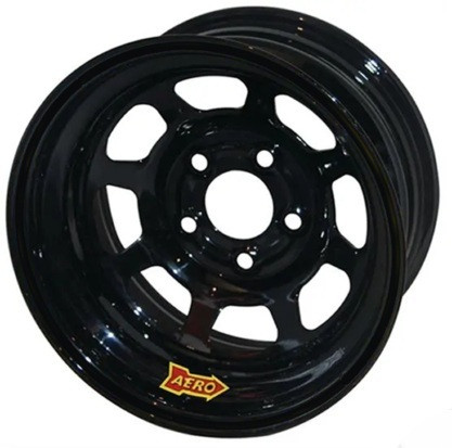 Wheel - 51-Series - 15 x 10 in - 4.000 in Backspace - 5 x 5.00 in Bolt Pattern - Steel - Black Powder Coat - Each
