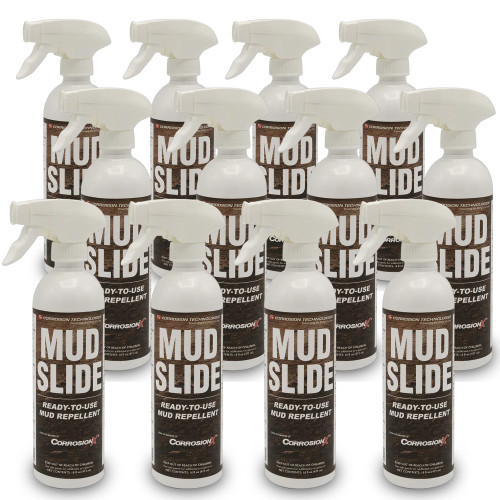 Mud Repellent - Mud Slide - 16 oz Spray Bottle - Set of 12