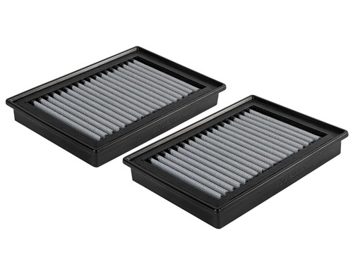 Air Filter Element - Magnum FLOW Pro DRY S - Panel - Synthetic - White - Infiniti Q50 2016-20 - Pair