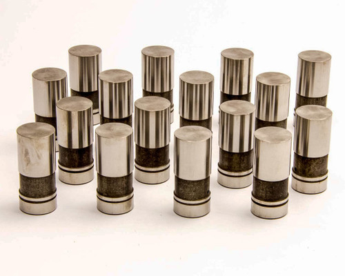 Lifter - Hydraulic Flat Tappet - 0.874 in OD - Ford 4-Cylinder / Inline-6 / V8 - Set of 16