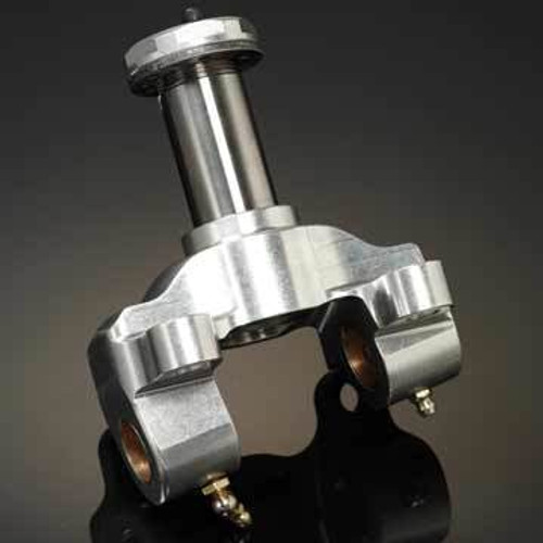 Spindle - Aluminum Body - Straight Steel Snout - Natural - Midget / Sprint Car - Each