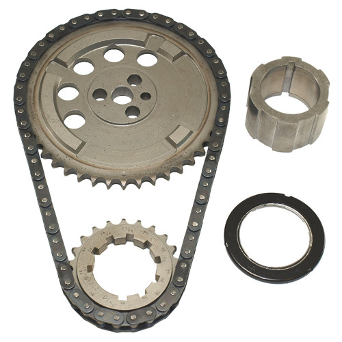 Timing Chain Set - Race Billet Z-Racing - Single Roller - 9 Keyway Adjustable - Thrust Bearing - Steel - LS2 - GM LS-Series - Kit