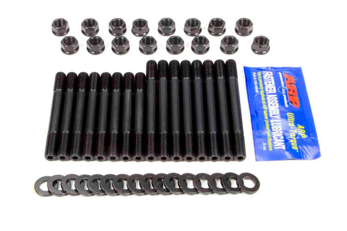 Cylinder Head Stud Kit - Hex Nuts - Chromoly - Black Oxide - Ford V6 - Kit