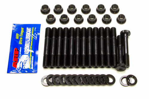 Main Stud Kit - 12 Point Nuts - 2-Bolt Mains - Chromoly - Black Oxide - Toyota Inline-6 - Kit