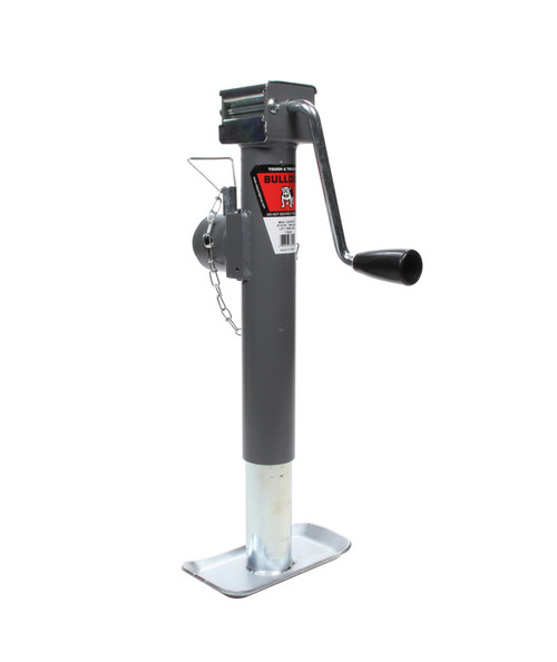 Trailer Jack - Bulldog - Manual - Sidewind - 10 in Of Travel - 5000 lb Capacity - Steel - Gray Paint - Each