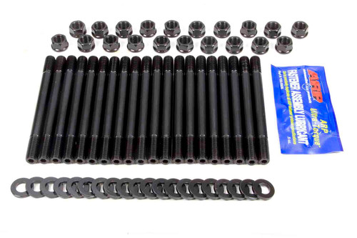 Cylinder Head Stud Kit - 7/16 in Studs - Hex Nuts - Chromoly - Black Oxide - Ford Cleveland / Modified - Kit