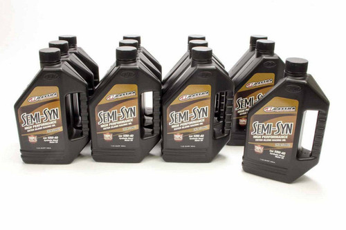 Motor Oil - Semi-Syn - 10W40 - Semi-Synthetic - 1 qt Bottle - Set of 12
