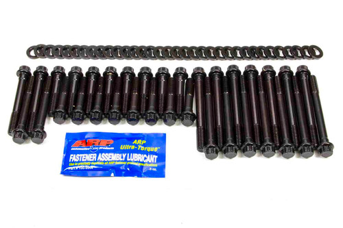 Cylinder Head Bolt Kit - High Performance Series - 12 Point Head - Chromoly - Black Oxide - Brodix 12-Rollover / 18 Degree Head - Small Block Chevy - Kit Cylinder Head Bolt Kit - High Performance Series - 12 Point Head - Chromoly - Black Oxide - Brodix 12-Rollover / 18 Degree Head - Small Block Chevy - Kit