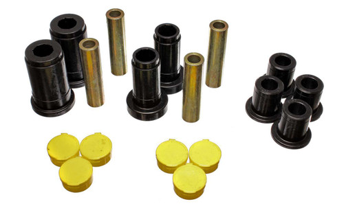 Control Arm Bushing - Hyper-Flex - Front - Lower / Upper - Polyurethane - Black - Dodge Ram Fullsize Truck 2002-05 - Kit