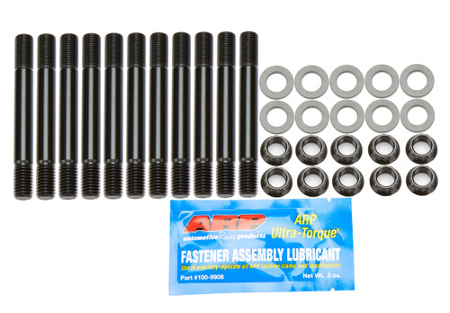 Main Stud Kit - 12pt Nuts - 2-Bolt Mains - Chromoly - Black Oxide - Ford FE-Series - Kit