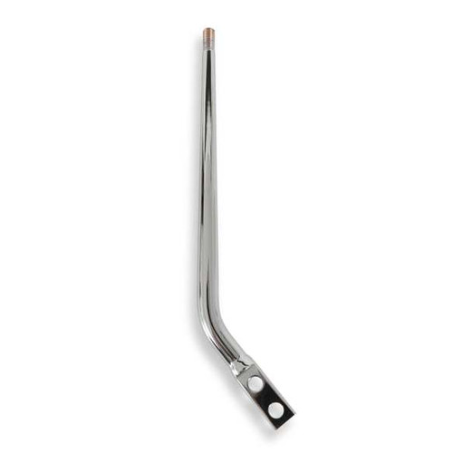 Shifter Stick - Single Bend - 12.5 in - 3/8-16 in Thread - 6-1/2 in Set-Back - Steel - Chrome - Universal - Each